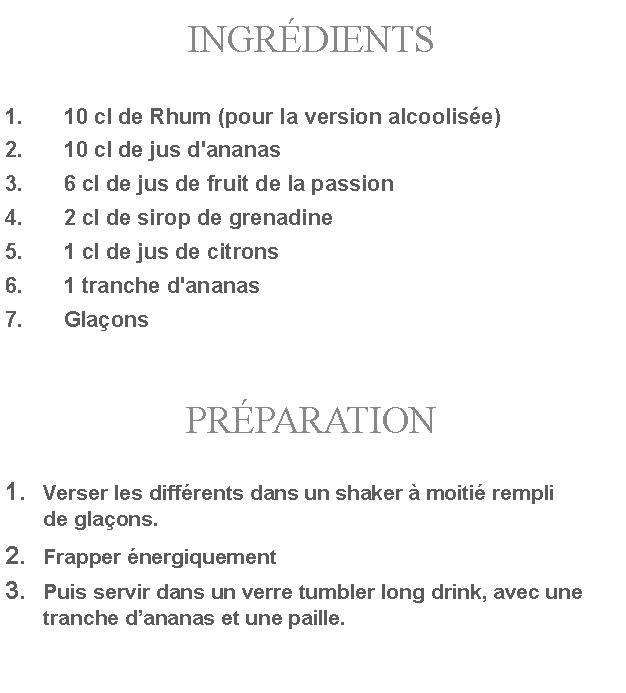Préparation