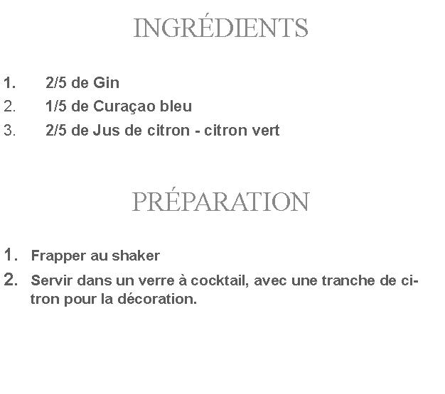 Préparation