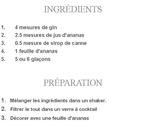 Préparation